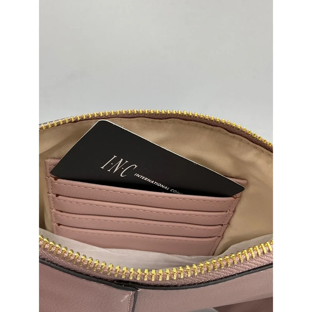 INC‎ International Concepts Wristlet Clutch OS Millennial Pink Tassel 100022242